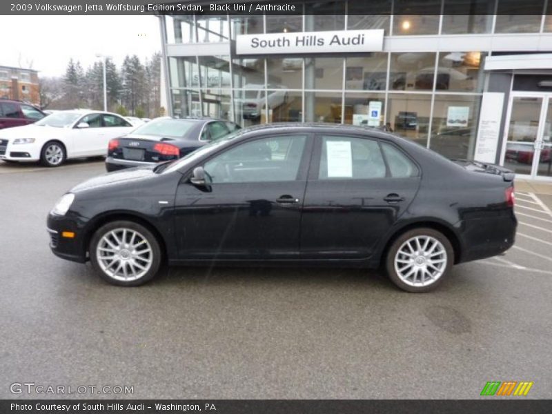 Black Uni / Anthracite 2009 Volkswagen Jetta Wolfsburg Edition Sedan