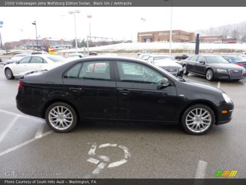 Black Uni / Anthracite 2009 Volkswagen Jetta Wolfsburg Edition Sedan