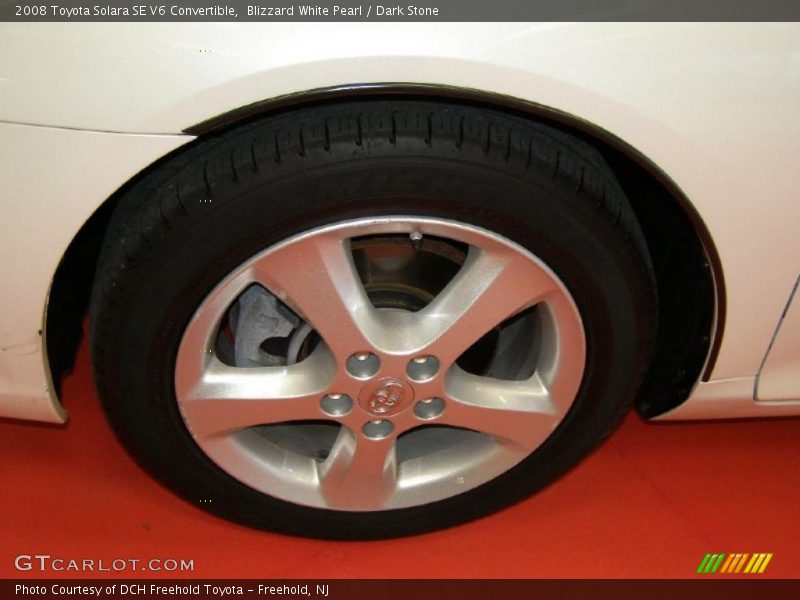 Blizzard White Pearl / Dark Stone 2008 Toyota Solara SE V6 Convertible