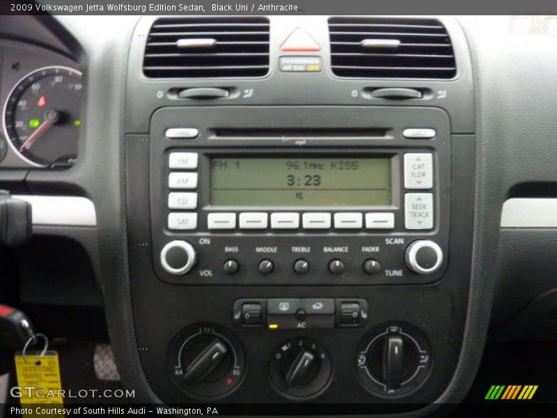 Black Uni / Anthracite 2009 Volkswagen Jetta Wolfsburg Edition Sedan