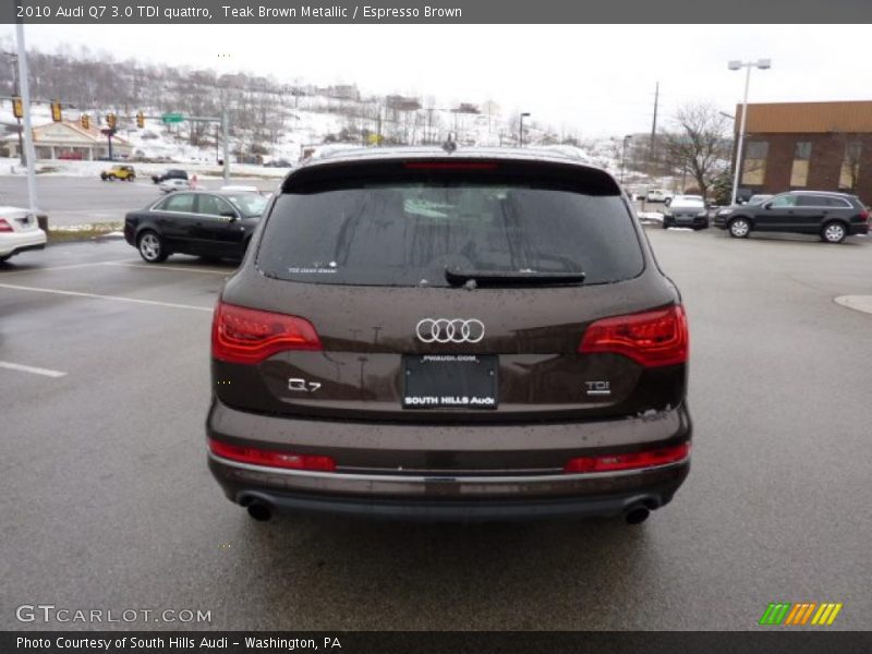 Teak Brown Metallic / Espresso Brown 2010 Audi Q7 3.0 TDI quattro