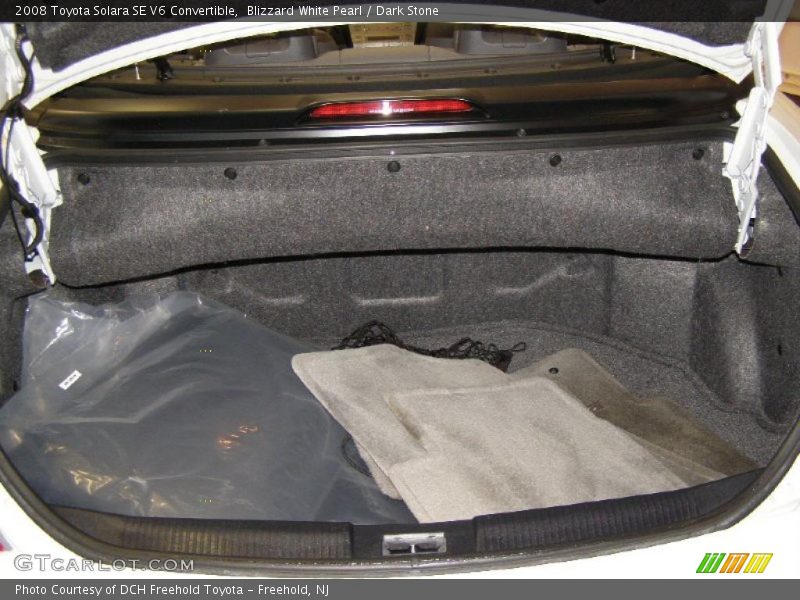 Blizzard White Pearl / Dark Stone 2008 Toyota Solara SE V6 Convertible