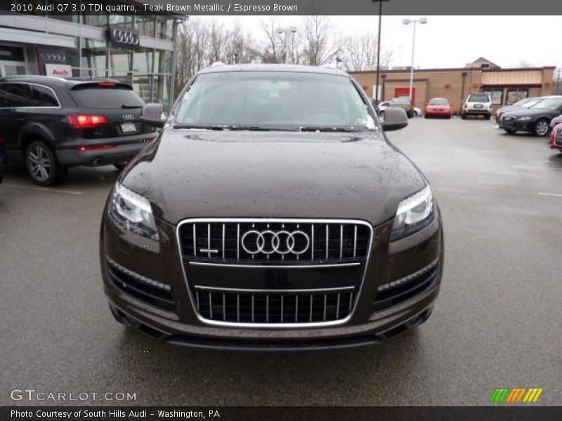 Teak Brown Metallic / Espresso Brown 2010 Audi Q7 3.0 TDI quattro