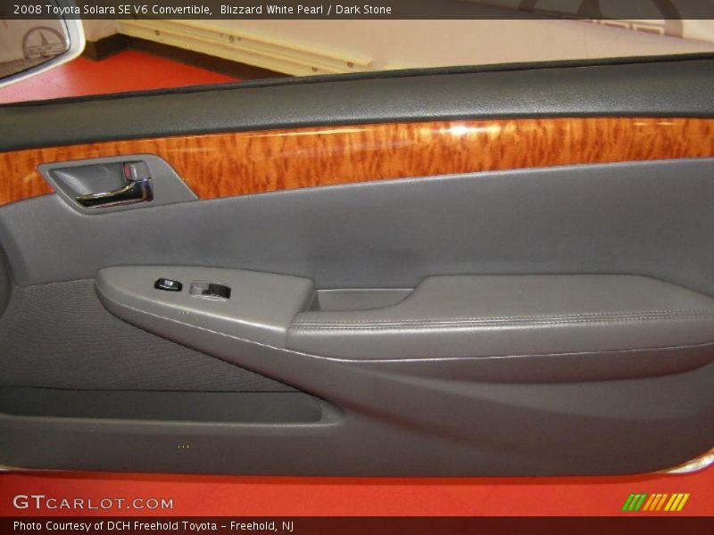 Blizzard White Pearl / Dark Stone 2008 Toyota Solara SE V6 Convertible