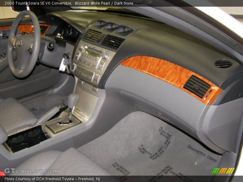 Blizzard White Pearl / Dark Stone 2008 Toyota Solara SE V6 Convertible