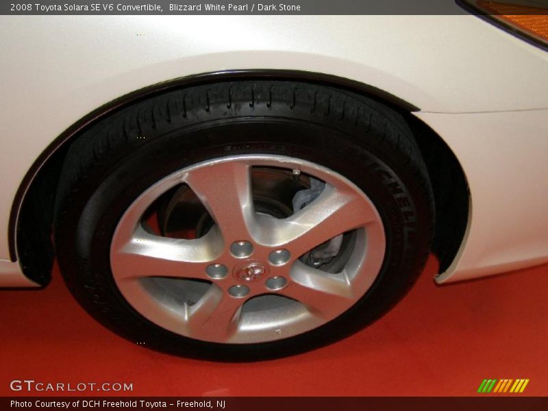 Blizzard White Pearl / Dark Stone 2008 Toyota Solara SE V6 Convertible