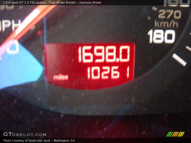 Teak Brown Metallic / Espresso Brown 2010 Audi Q7 3.0 TDI quattro