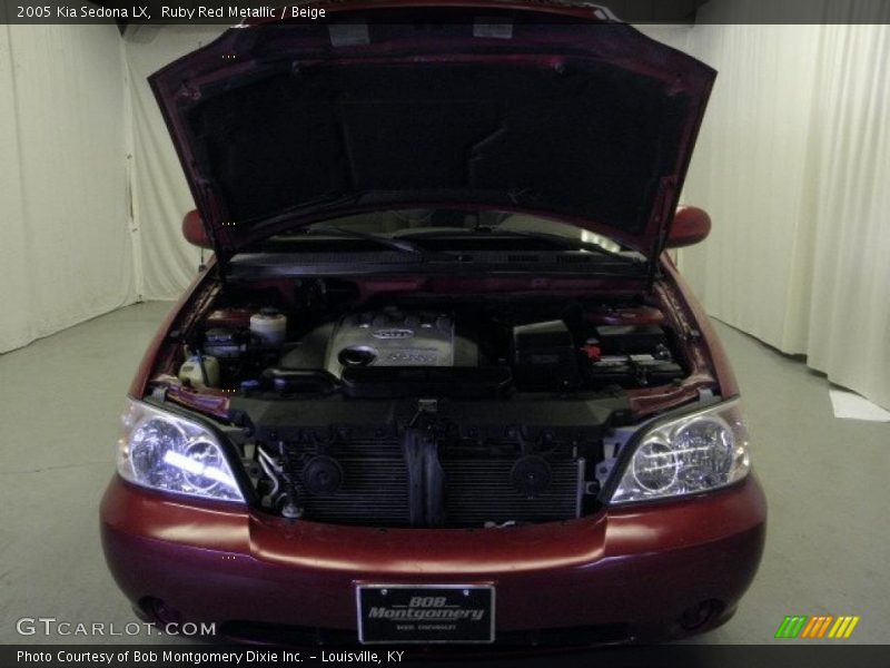 Ruby Red Metallic / Beige 2005 Kia Sedona LX