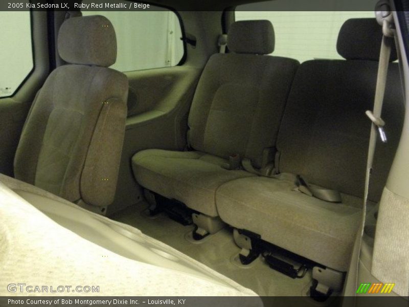 Ruby Red Metallic / Beige 2005 Kia Sedona LX