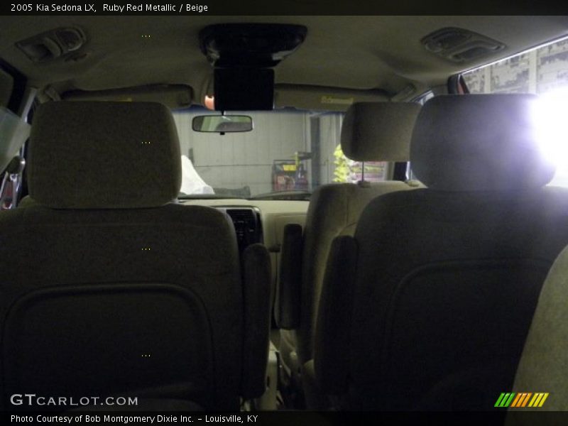 Ruby Red Metallic / Beige 2005 Kia Sedona LX