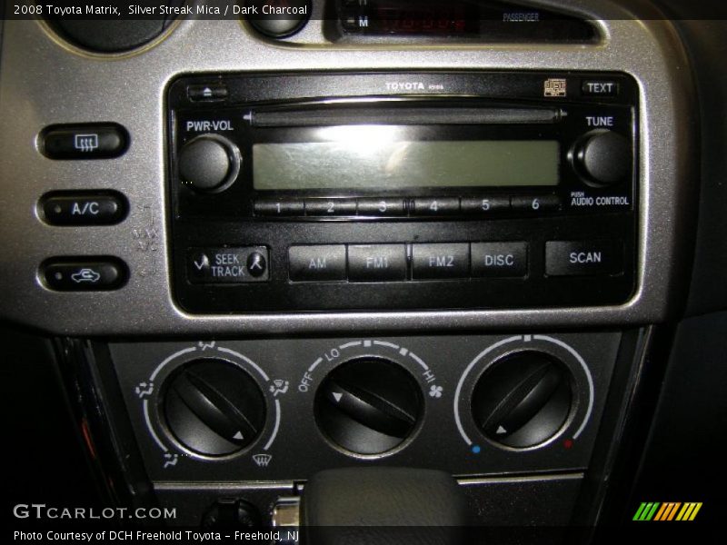 Silver Streak Mica / Dark Charcoal 2008 Toyota Matrix