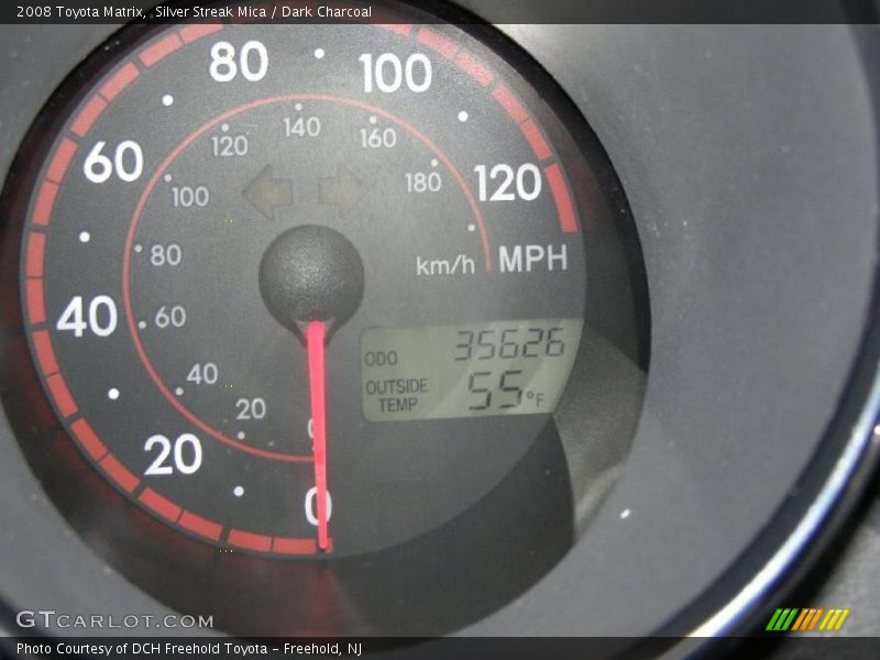 Silver Streak Mica / Dark Charcoal 2008 Toyota Matrix