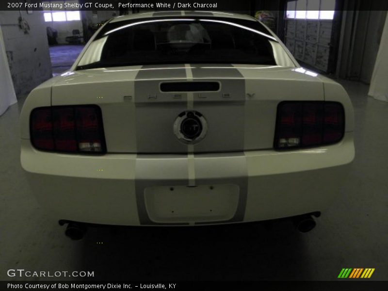 Performance White / Dark Charcoal 2007 Ford Mustang Shelby GT Coupe