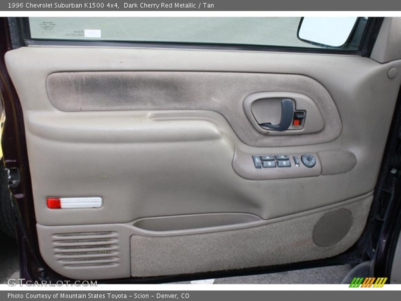 Dark Cherry Red Metallic / Tan 1996 Chevrolet Suburban K1500 4x4