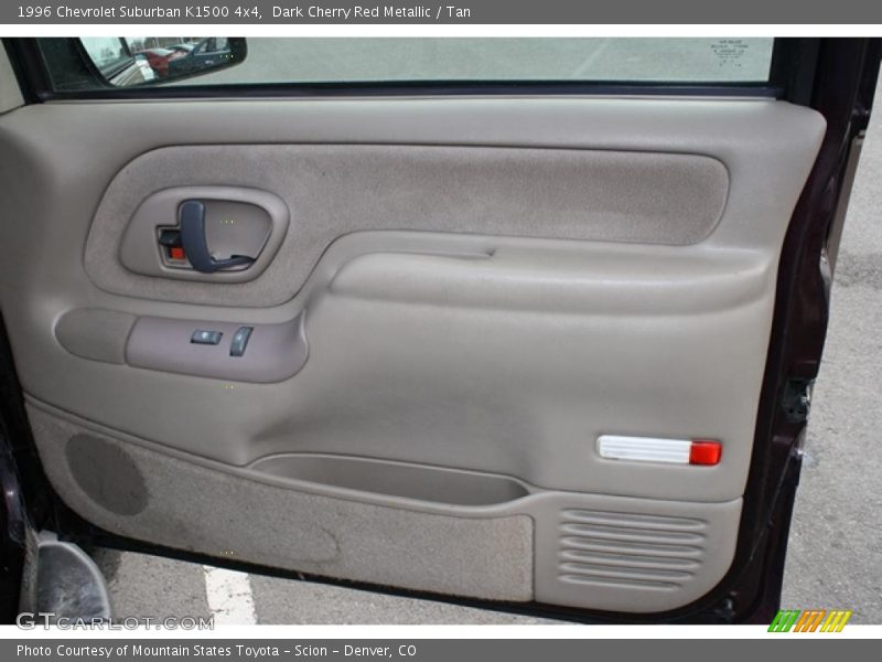 Dark Cherry Red Metallic / Tan 1996 Chevrolet Suburban K1500 4x4
