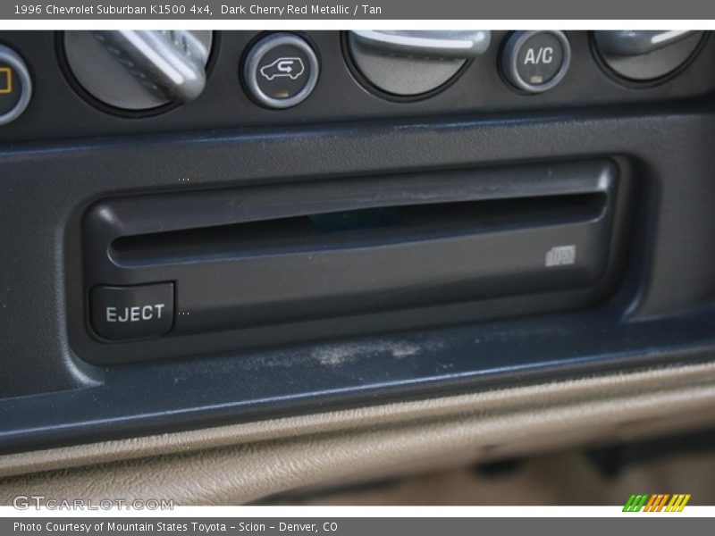 Dark Cherry Red Metallic / Tan 1996 Chevrolet Suburban K1500 4x4