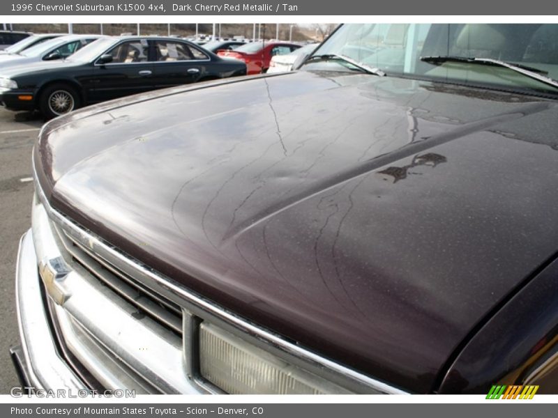 Dark Cherry Red Metallic / Tan 1996 Chevrolet Suburban K1500 4x4