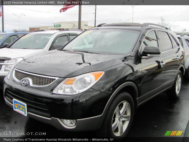 Black Noir Pearl / Black 2010 Hyundai Veracruz Limited AWD