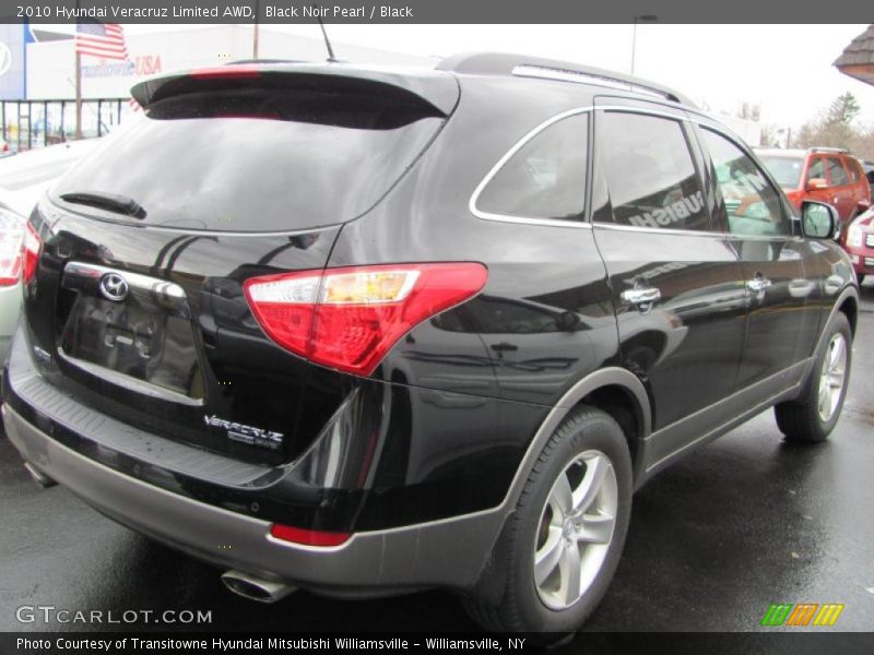Black Noir Pearl / Black 2010 Hyundai Veracruz Limited AWD
