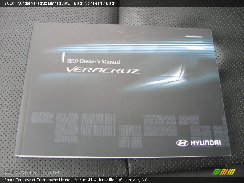 Black Noir Pearl / Black 2010 Hyundai Veracruz Limited AWD