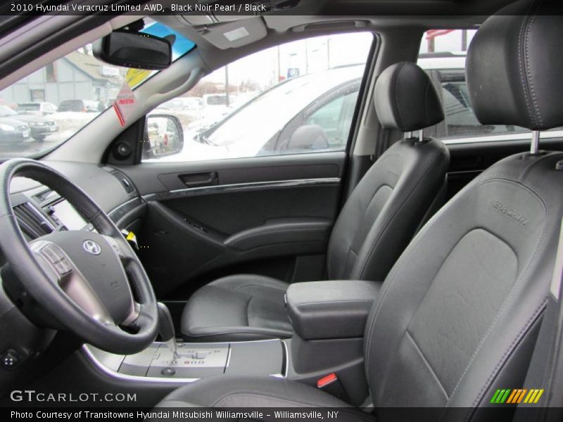 Black Noir Pearl / Black 2010 Hyundai Veracruz Limited AWD