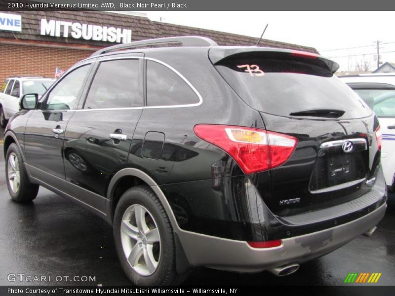 Black Noir Pearl / Black 2010 Hyundai Veracruz Limited AWD