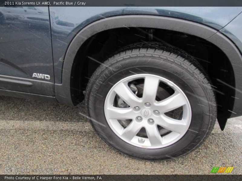Pacific Blue / Gray 2011 Kia Sorento LX AWD