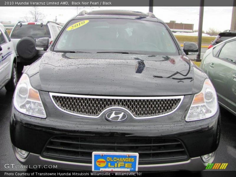 Black Noir Pearl / Black 2010 Hyundai Veracruz Limited AWD