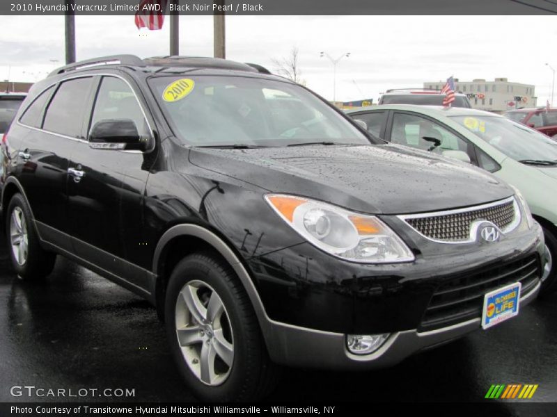 Black Noir Pearl / Black 2010 Hyundai Veracruz Limited AWD