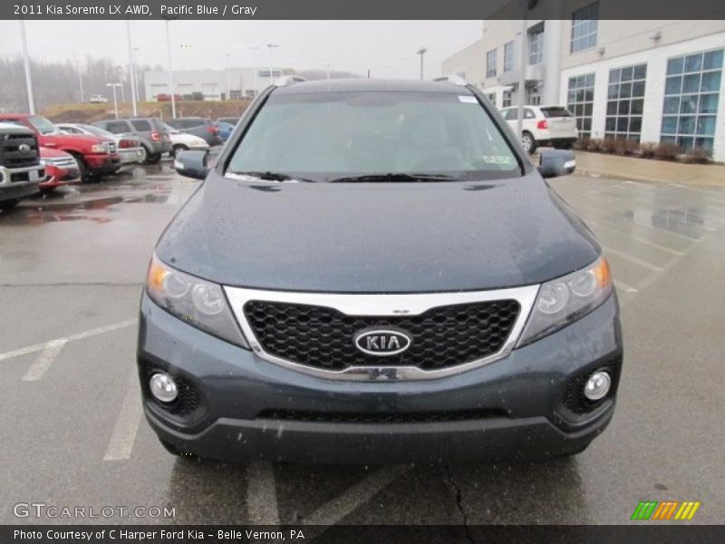 Pacific Blue / Gray 2011 Kia Sorento LX AWD