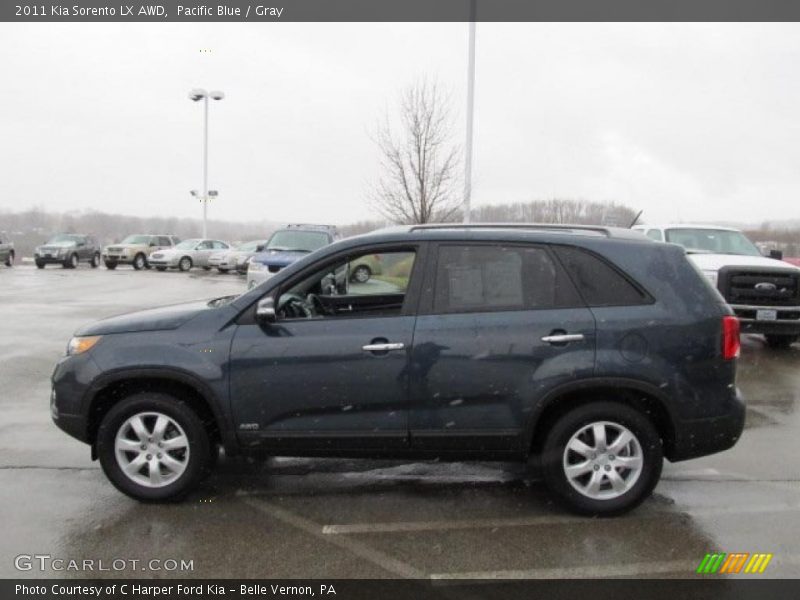 Pacific Blue / Gray 2011 Kia Sorento LX AWD