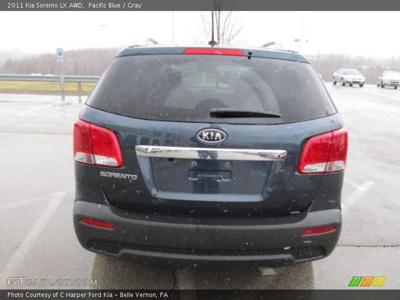 Pacific Blue / Gray 2011 Kia Sorento LX AWD
