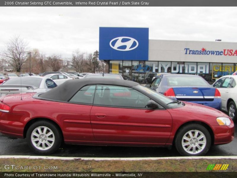 Inferno Red Crystal Pearl / Dark Slate Gray 2006 Chrysler Sebring GTC Convertible