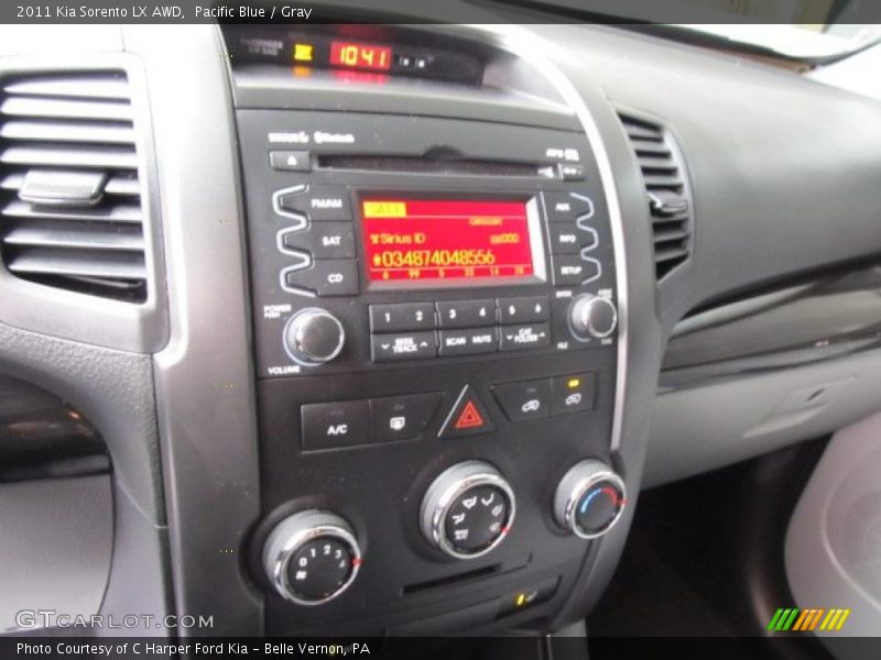 Pacific Blue / Gray 2011 Kia Sorento LX AWD