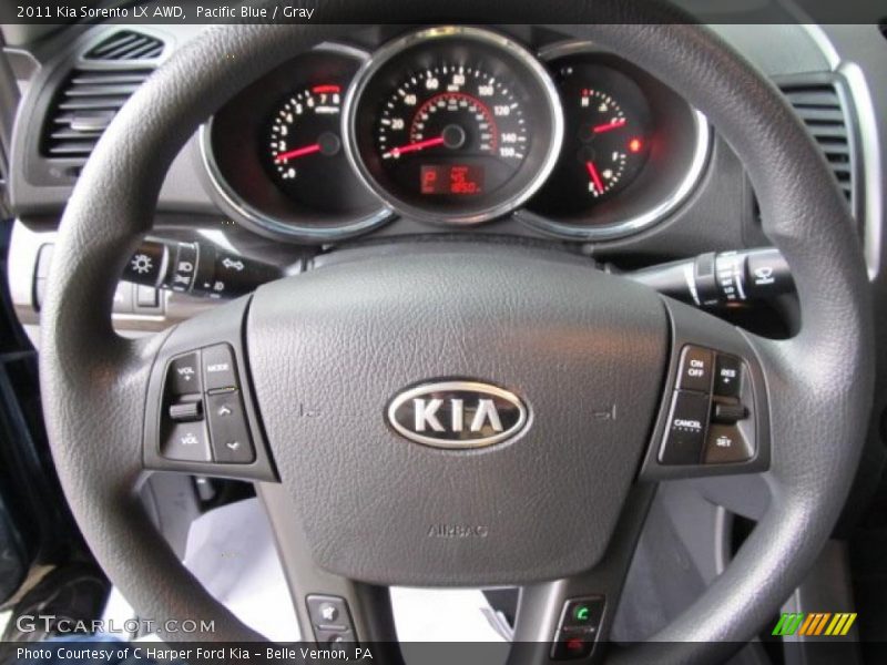 Pacific Blue / Gray 2011 Kia Sorento LX AWD