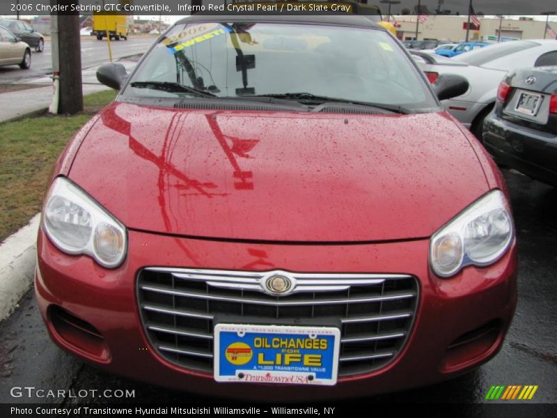 Inferno Red Crystal Pearl / Dark Slate Gray 2006 Chrysler Sebring GTC Convertible