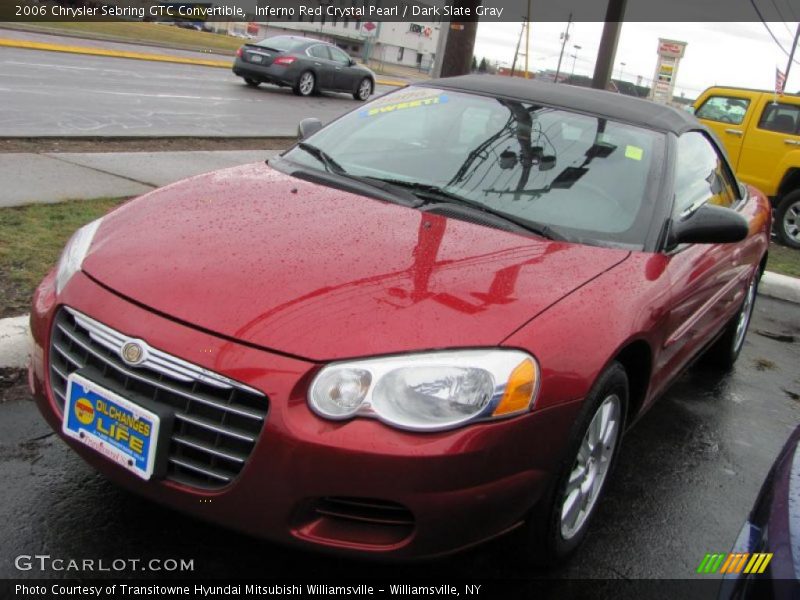 Inferno Red Crystal Pearl / Dark Slate Gray 2006 Chrysler Sebring GTC Convertible