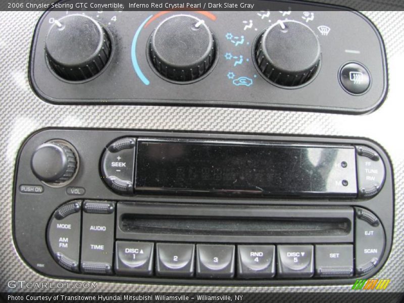 Controls of 2006 Sebring GTC Convertible