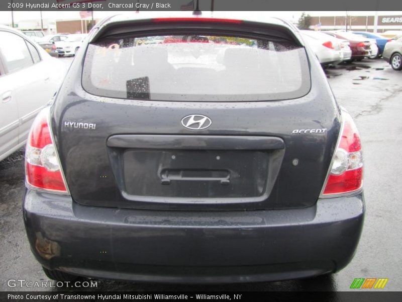 Charcoal Gray / Black 2009 Hyundai Accent GS 3 Door