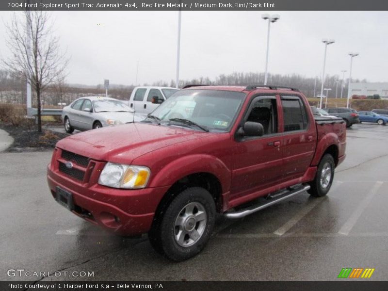 Red Fire Metallic / Medium Dark Flint/Dark Flint 2004 Ford Explorer Sport Trac Adrenalin 4x4