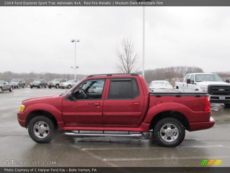 Red Fire Metallic / Medium Dark Flint/Dark Flint 2004 Ford Explorer Sport Trac Adrenalin 4x4