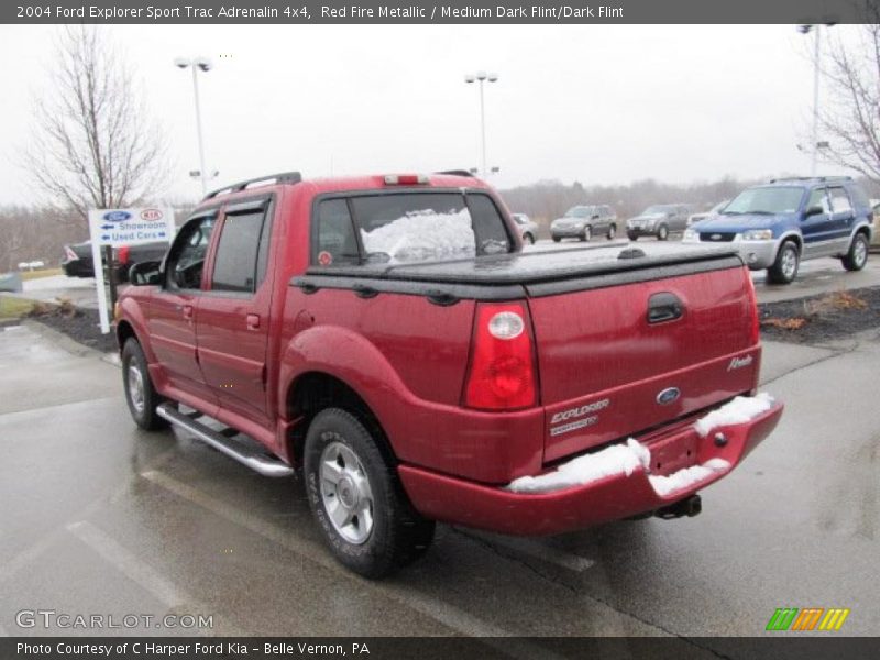 Red Fire Metallic / Medium Dark Flint/Dark Flint 2004 Ford Explorer Sport Trac Adrenalin 4x4