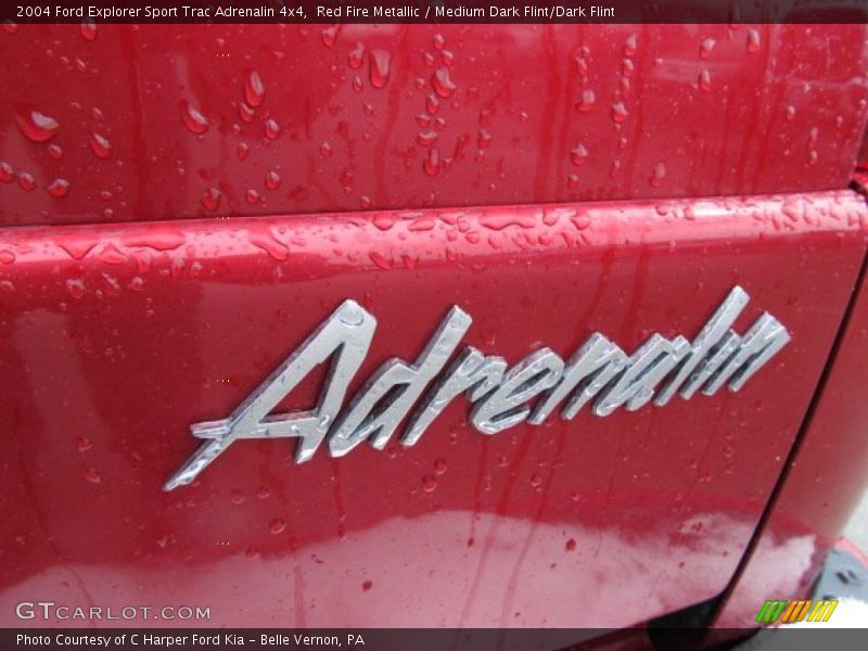 Red Fire Metallic / Medium Dark Flint/Dark Flint 2004 Ford Explorer Sport Trac Adrenalin 4x4