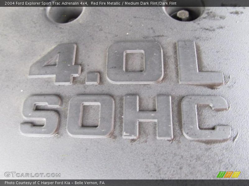 Red Fire Metallic / Medium Dark Flint/Dark Flint 2004 Ford Explorer Sport Trac Adrenalin 4x4