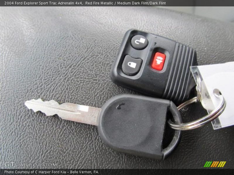 Red Fire Metallic / Medium Dark Flint/Dark Flint 2004 Ford Explorer Sport Trac Adrenalin 4x4