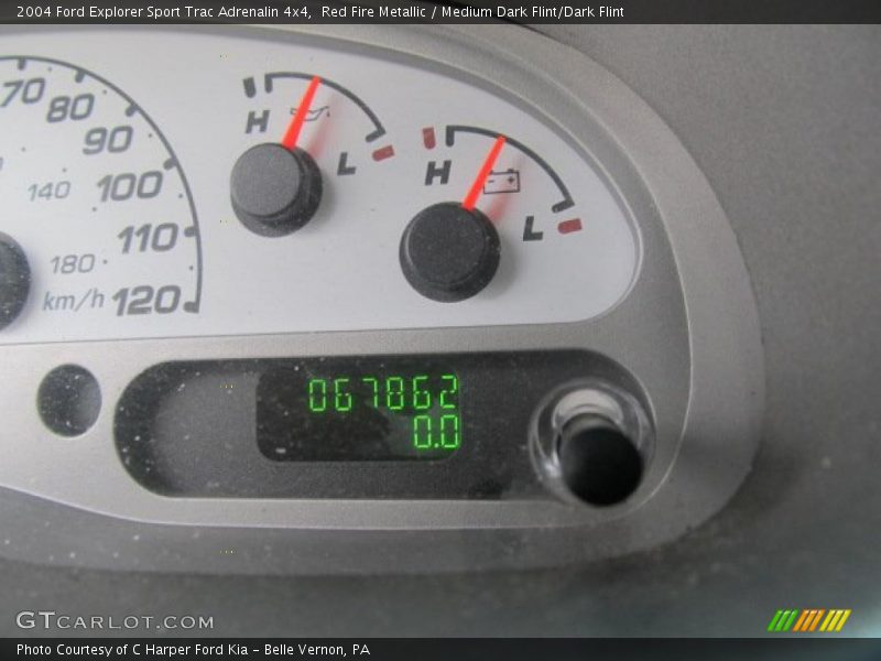 Red Fire Metallic / Medium Dark Flint/Dark Flint 2004 Ford Explorer Sport Trac Adrenalin 4x4