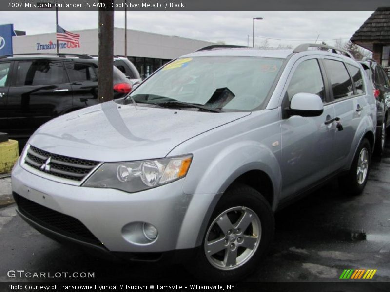 Cool Silver Metallic / Black 2007 Mitsubishi Outlander LS 4WD