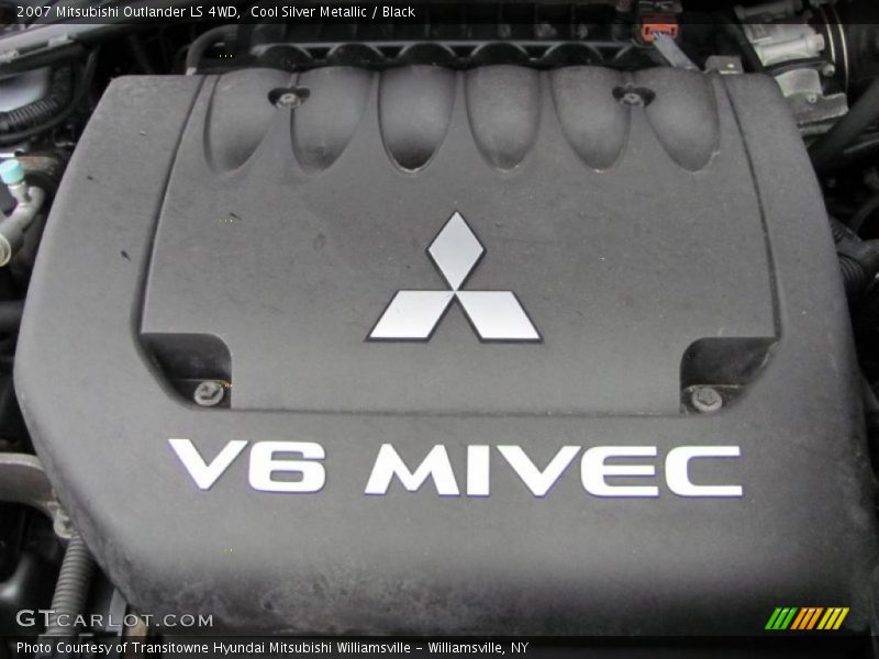 Cool Silver Metallic / Black 2007 Mitsubishi Outlander LS 4WD