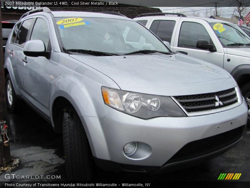 Cool Silver Metallic / Black 2007 Mitsubishi Outlander LS 4WD