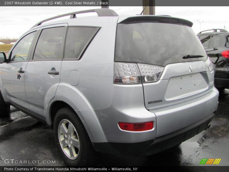 Cool Silver Metallic / Black 2007 Mitsubishi Outlander LS 4WD